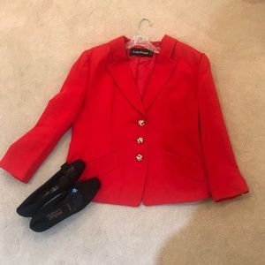 Louis Feraud red jacket